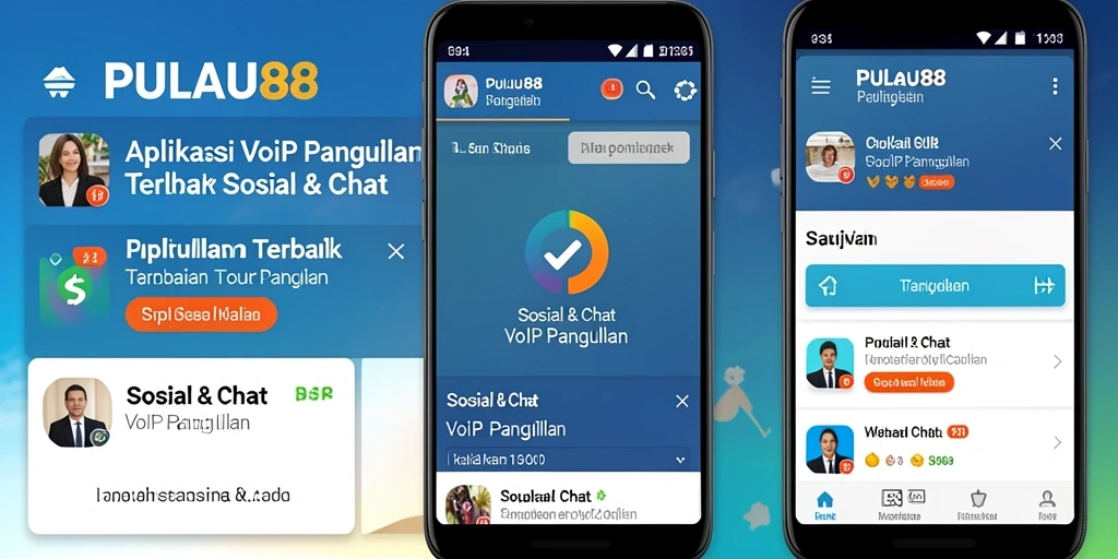 Tampilan antarmuka PULAU88 yang sederhana dan intuitif untuk panggilan VoIP.