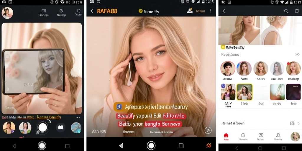 Antarmuka RAFA88 menampilkan berbagai fitur edit foto yang menarik.